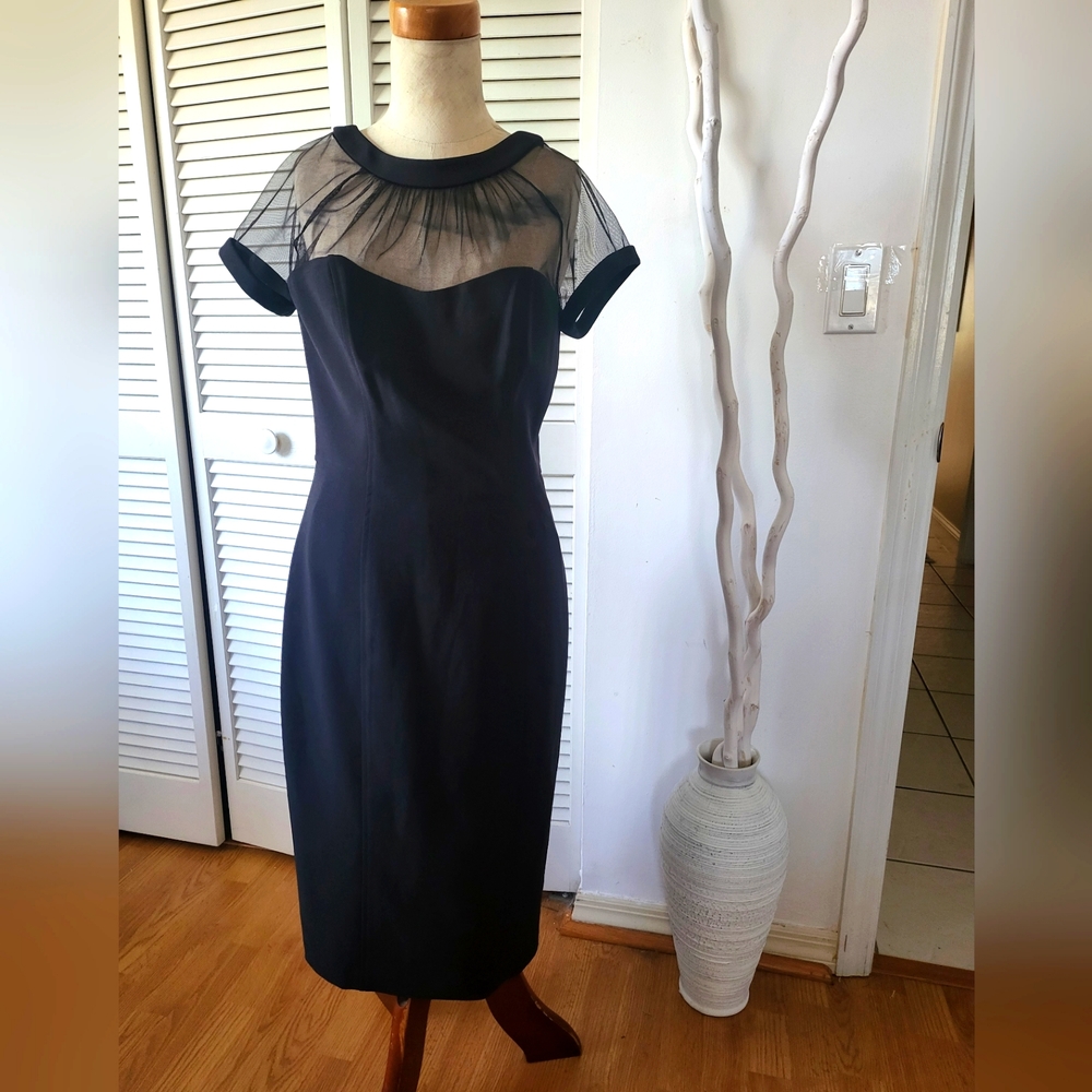 Black Maggie London "Illusion" dress- Size 6